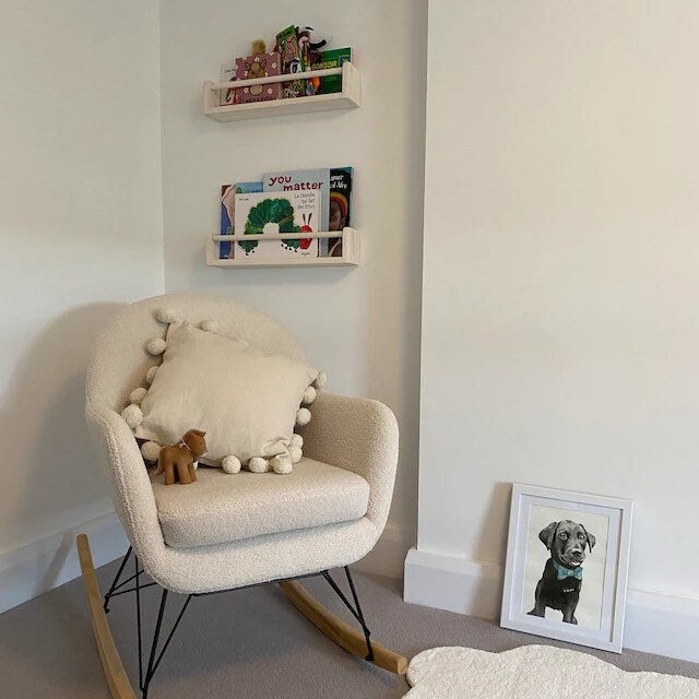 Handmade Nursery Bookshelves: Set Of Two Sustainable Wood Shelves
