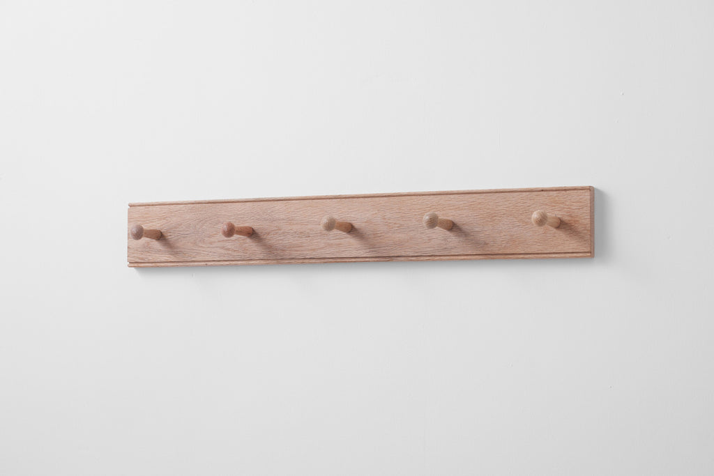 Oak Shaker Peg Rail. Wooden Coat Rack. Storage Rack. Various Sizes. Handmade In Uk