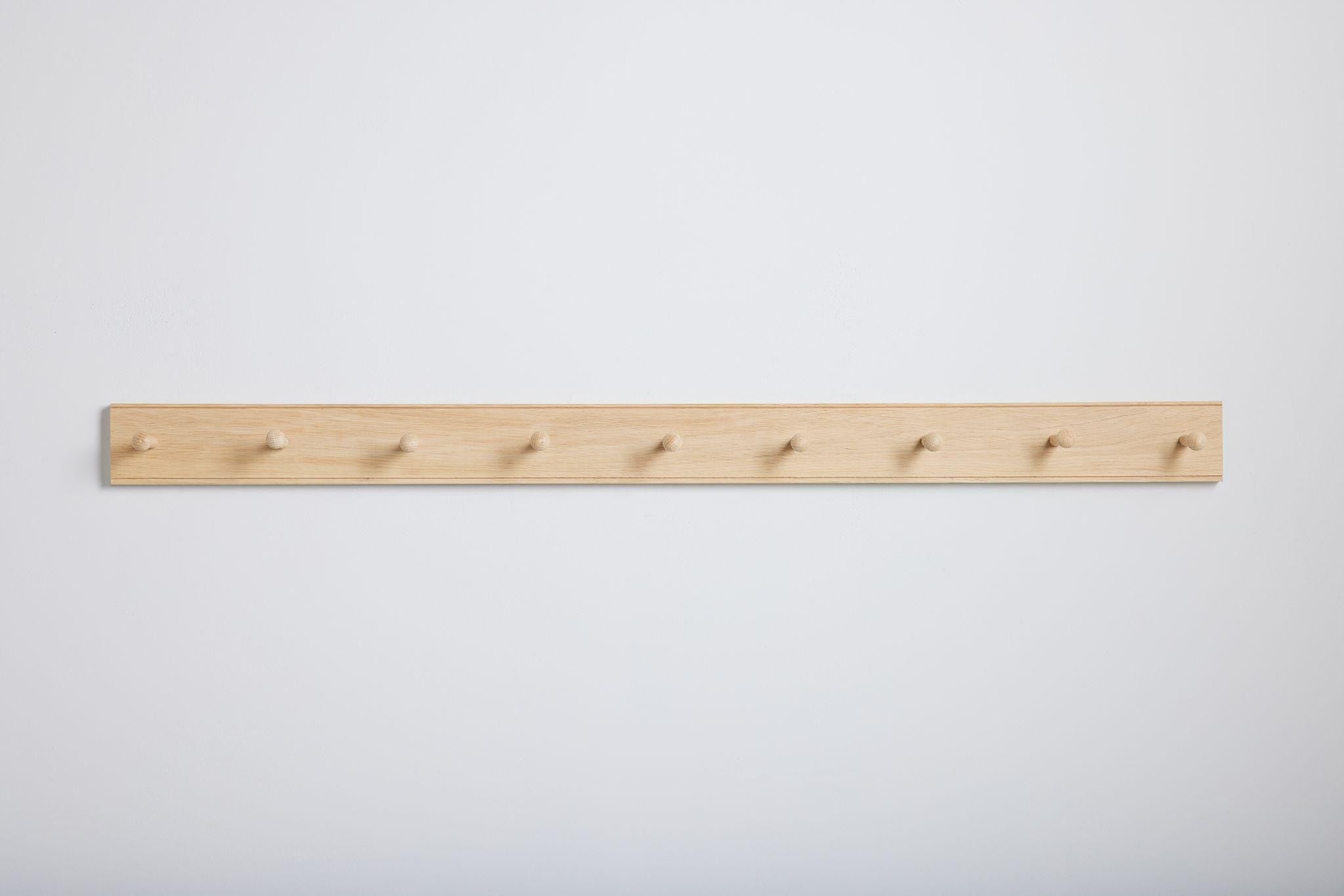 Oak Shaker Peg Rail. Wooden Coat Rack. Storage Rack. Various Sizes. Handmade In Uk