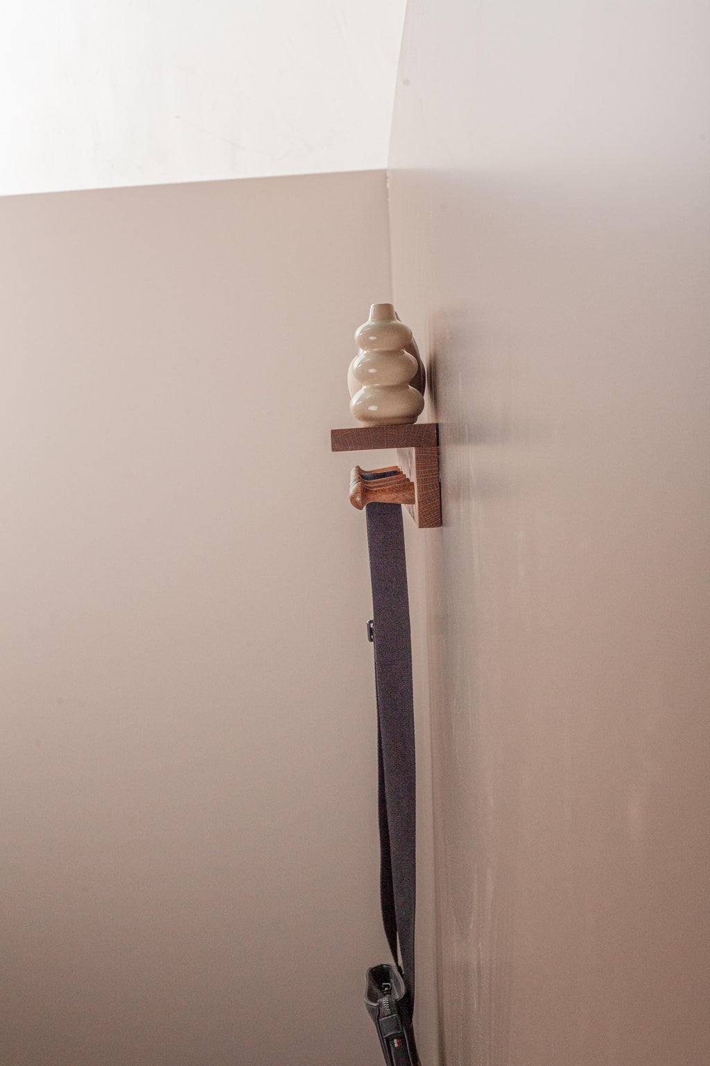 Oak Wooden Peg Shelf, Floating Japandi Wall Organizer With Hooks, Shaker Style Hallway Rack, Practical Entryway Storage