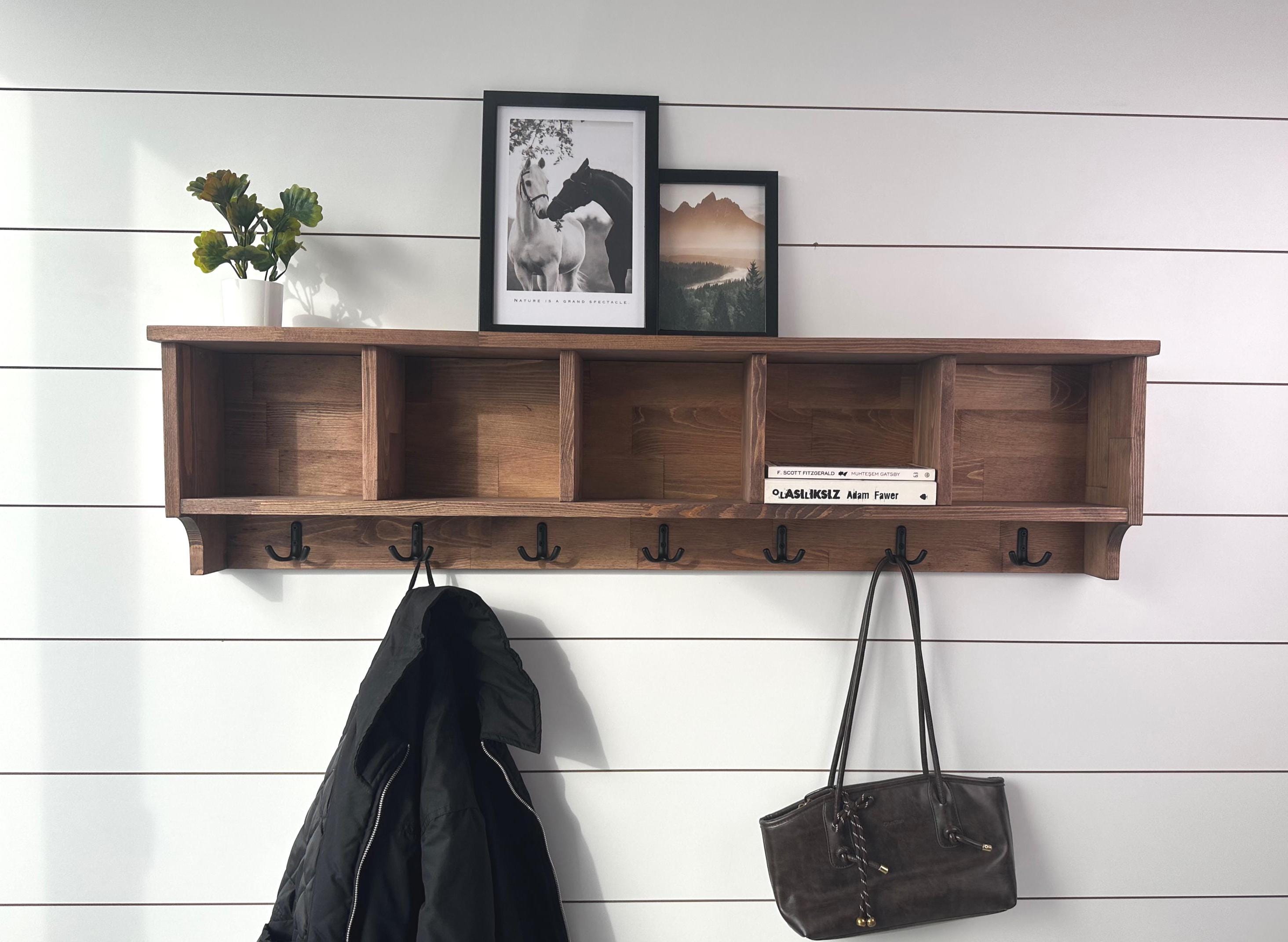 Entryway Coat Rack With Cubbies, Coat Rack With Shelf, Coat Rack With Storage,  Rustic Coat Rack, Entryway Organizer